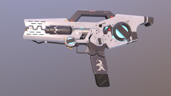 Hokoodo Exteel Gun 3D Model