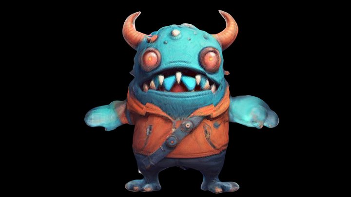 FREE Rigged Creature humanoid 3D Model