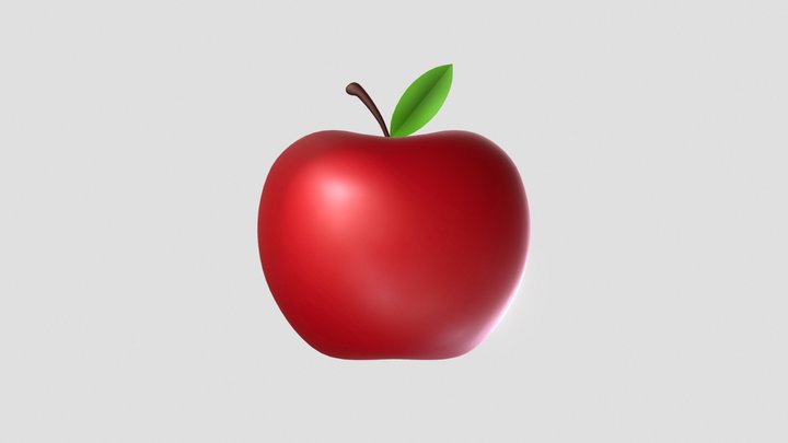 🍎Red Apple Emoji 3D Model