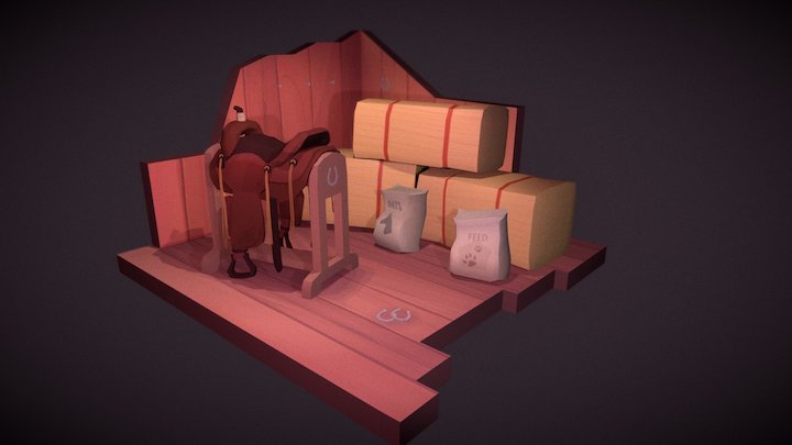 Saddle Environment 3D Model