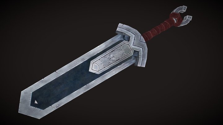 wide sword 3D Model