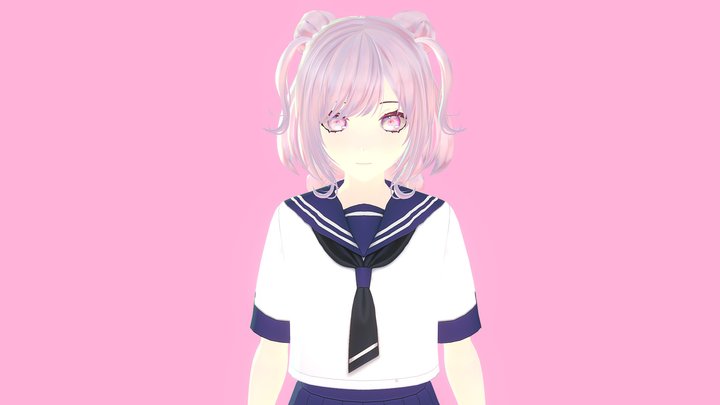 Kiyoko School Girl 3D Model