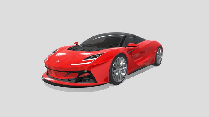 Generic_Supercar_Sketchfab_test 3D Model