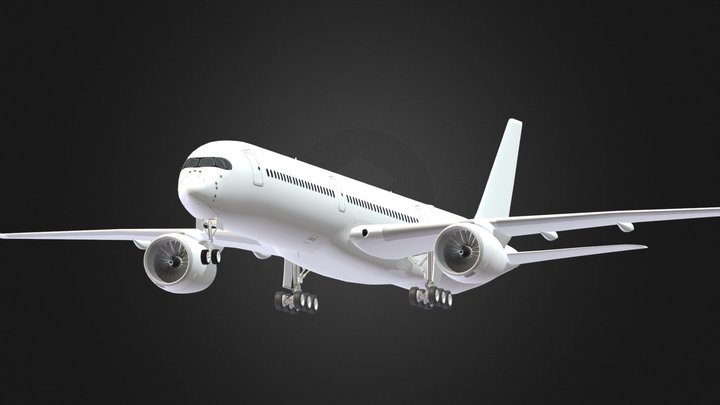 [FREE] Airbus A350-1000 3D Model