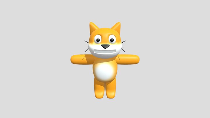 Cat Scratch 3D Model