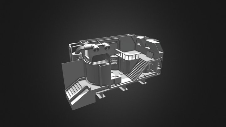 Cyberpunk assassin's room 3D Model