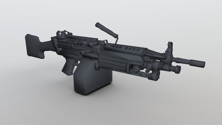 ROBLOX M249 CLASSIC MODEL 3D Model