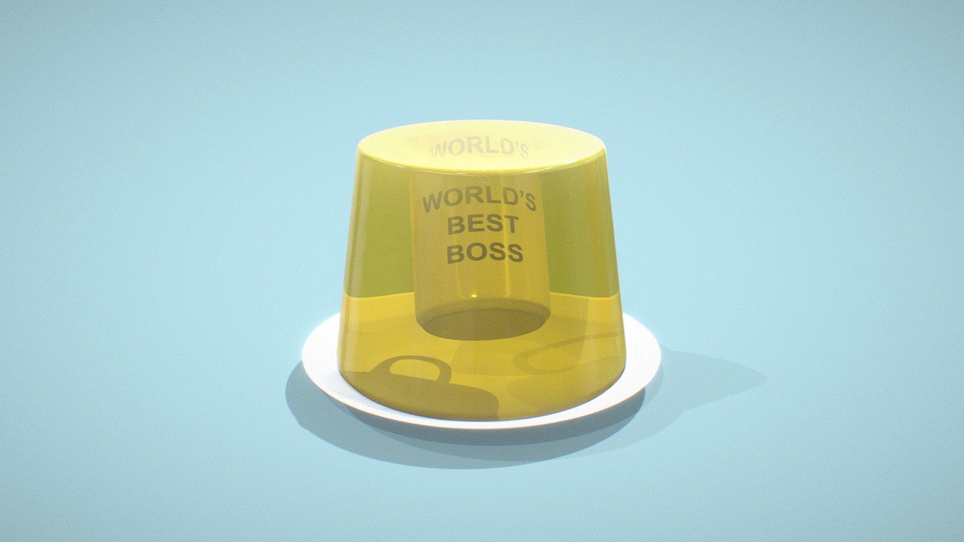 World's Best Boss Mug — Sketchfab embed 3D viewer