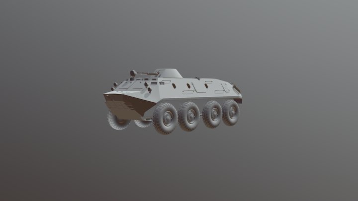 Btr60 - wip hardsurface high poly 3D Model