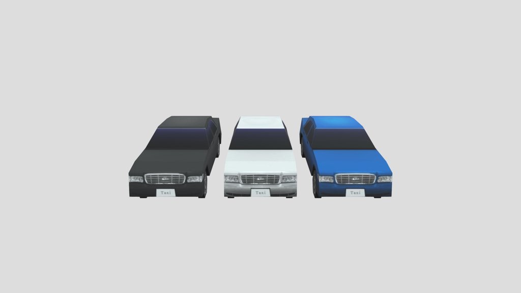 Civil Car Pack - New York Taxi License 3D