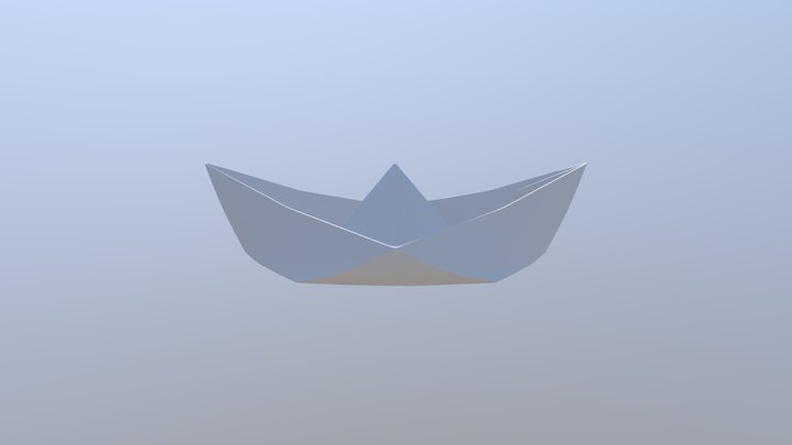 Paper Boat 3D Model