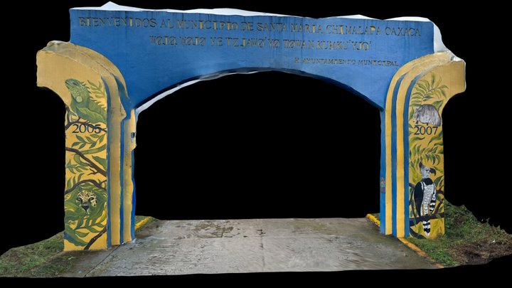 Arco de entrada a Santa María Chimalapa – Modello 3D gratuito STL