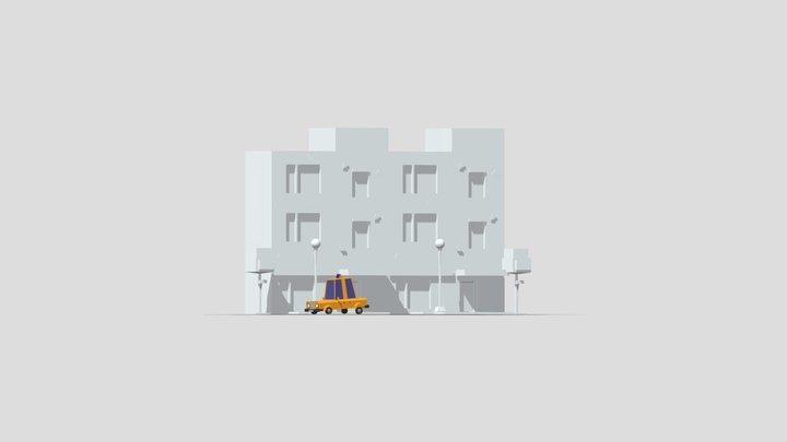 taxi 23-6 3D Model