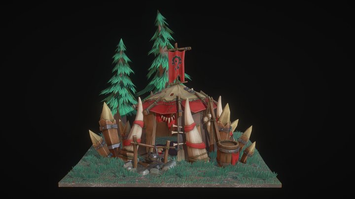 Orc Tent 3D Model