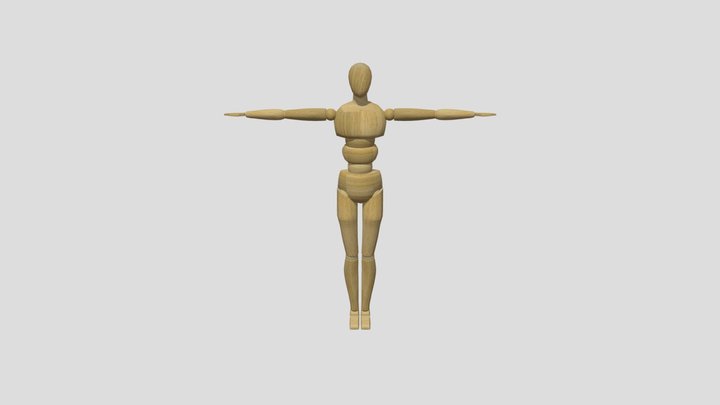 character_woodTexture_seperate 3D Model