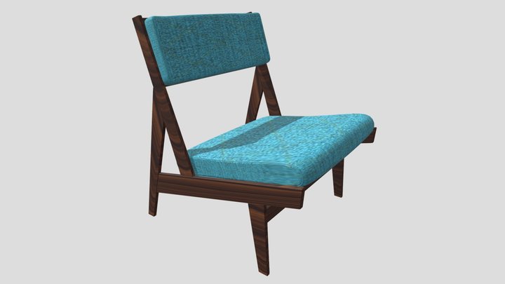 Mid-Century Chair 3D Model