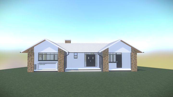 Nanyuki bungalow (New2) 3D Model