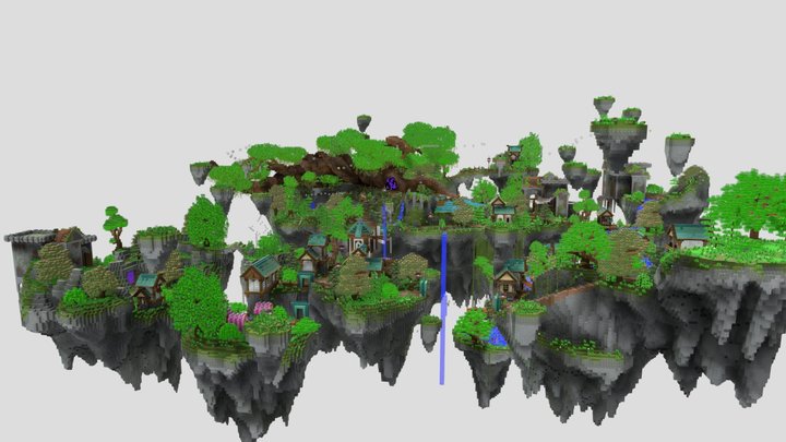 Skyblock Nature Spawn 3D Model