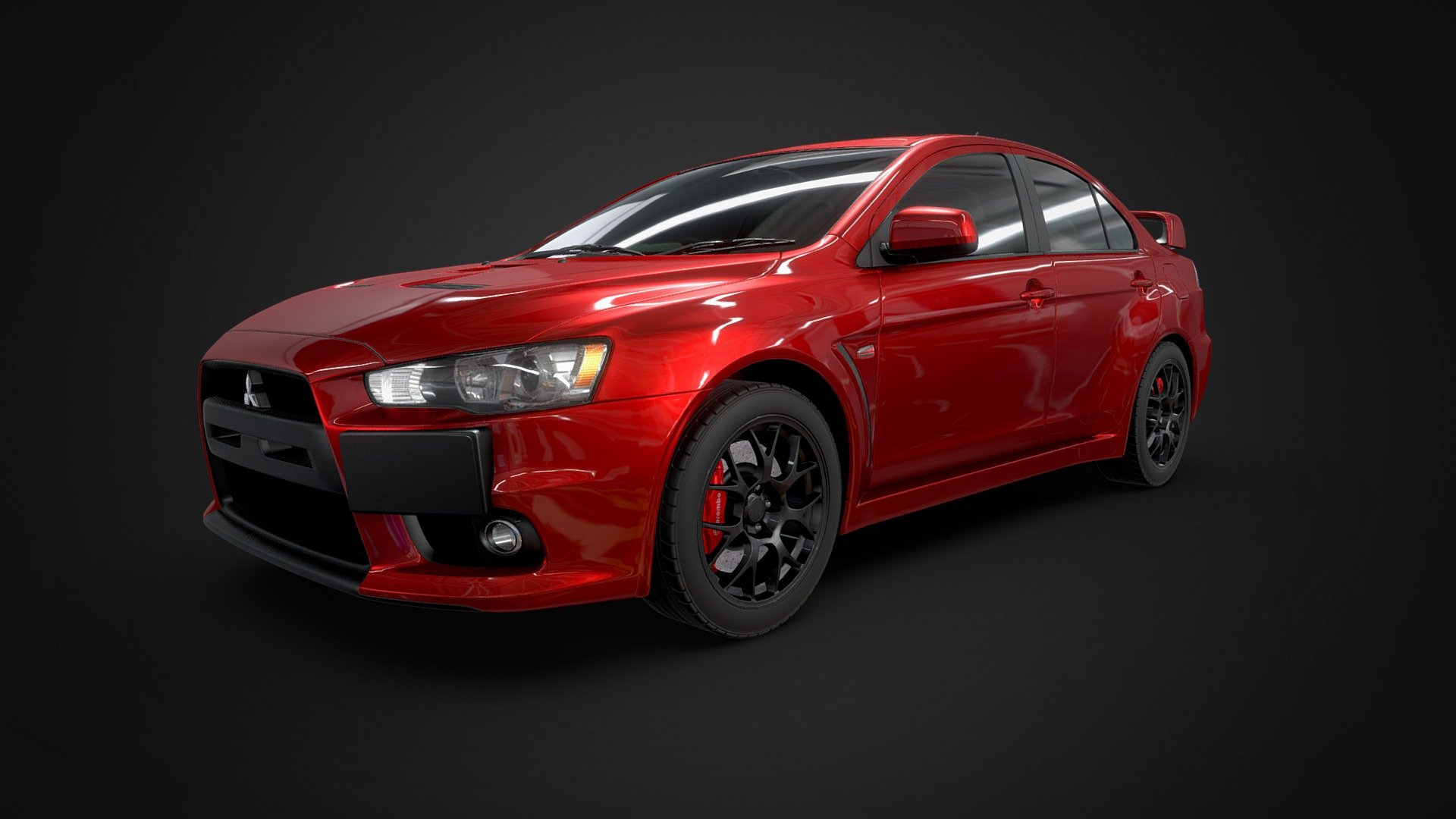 Mitsubishi Lancer Evo X 3D model by Miagui [0732c77] Sketchfab