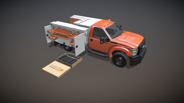 Service Truck Bodies - Products & Kitting 3D Model
