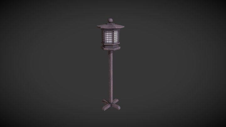 Japanese Lantern 3D Model