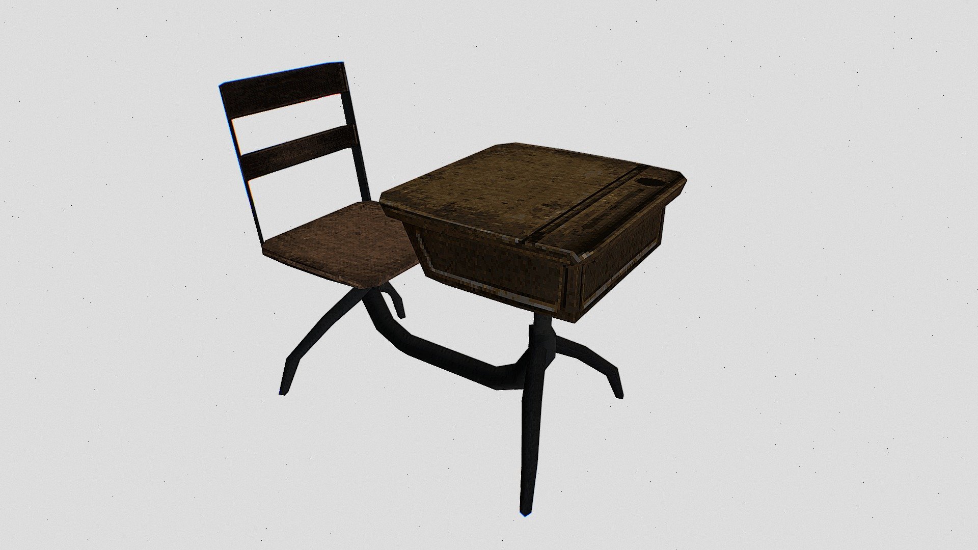 PS1 Style Asset - School Desk - Buy Royalty Free 3D model by ...
