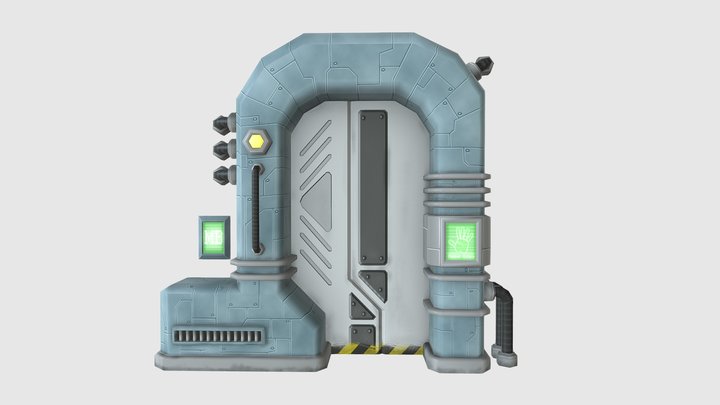 Spaceship Door 3D Model