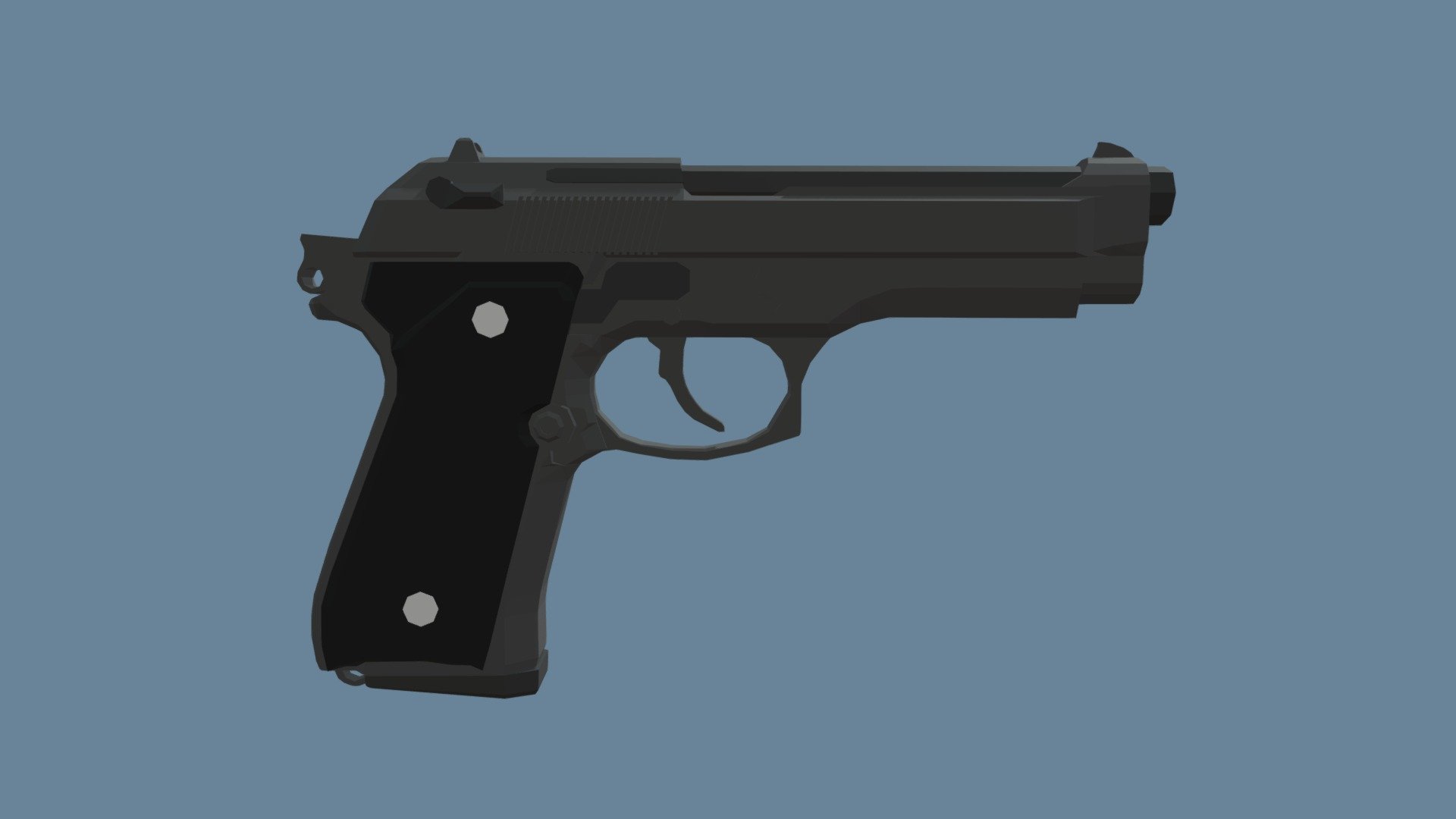 Beretta M9 (Low-Poly) - Download Free 3D model by GoldbergR [0738a01 ...