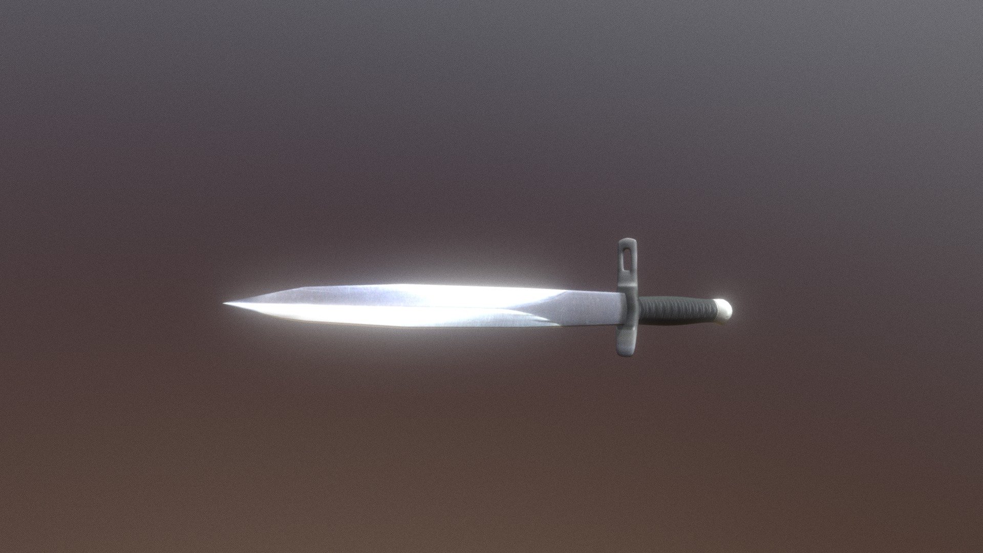 Low Poly Combat Knife