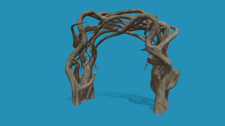 Organic Trellis 3D Model