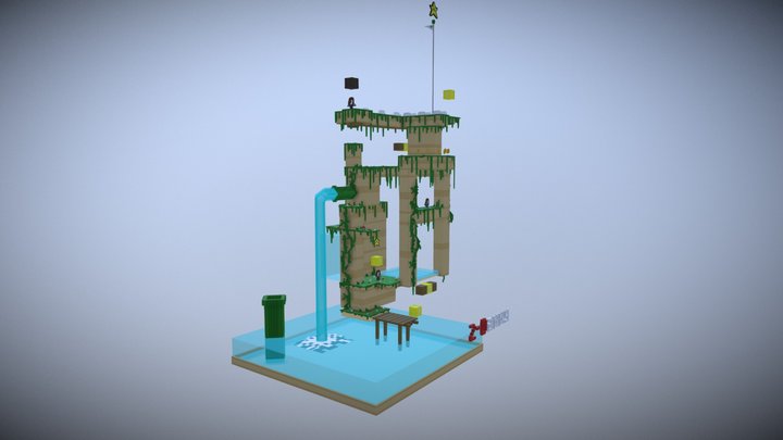 Super Daniel Bros 3D Model