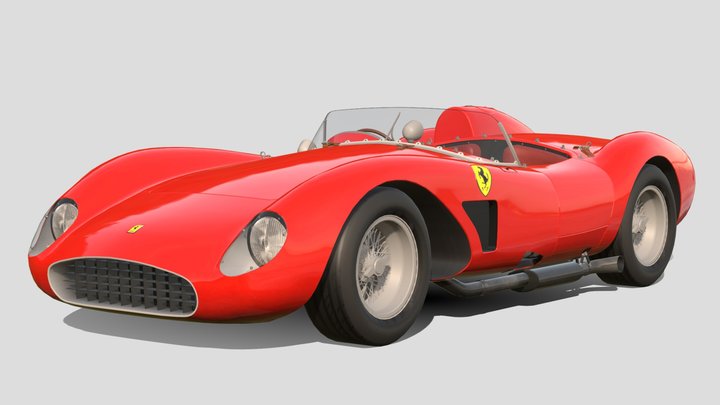 1957 Ferrari 500 TRC – Modello 3D gratuito STL