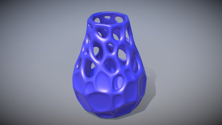 Organic Deco Vessel 3D Model