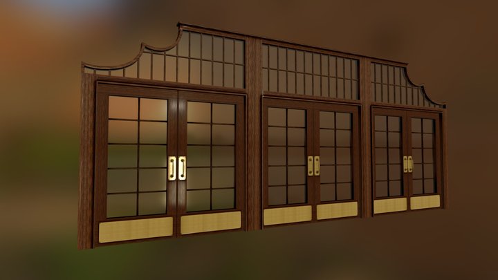 Theatre Doors 3D Model