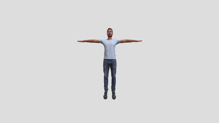 Man Carecter Modeling Animated Walking 3D Model