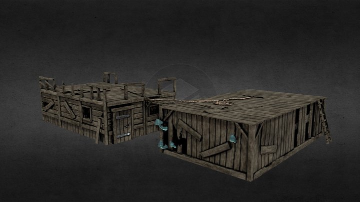 Buldingds Low5Poly 3D Model