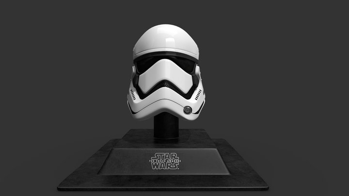 Star Wars Stormtrooper Helmet 3D Model