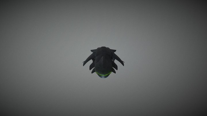 Alien Spaceship 3D Model