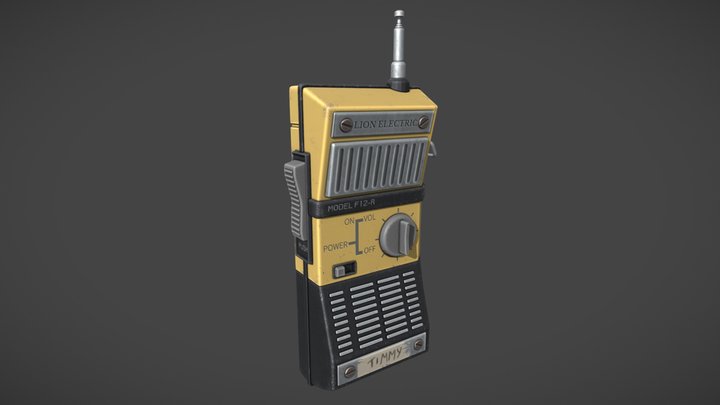 WalkieTalkie - Polycount Challenge 3D Model