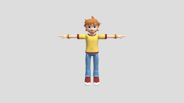 Scott Pilgrim 3D Model
