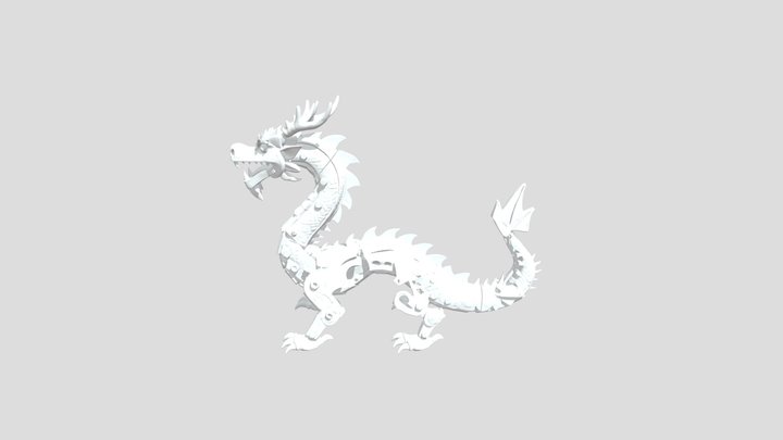 Mechanical Dragon 3d Model 3D Model
