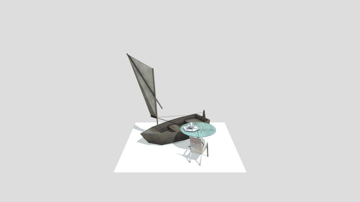 DAE 5 Finished props - Beach house 3D Model
