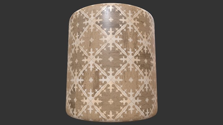Rokoko Parquet Floor 3D Model