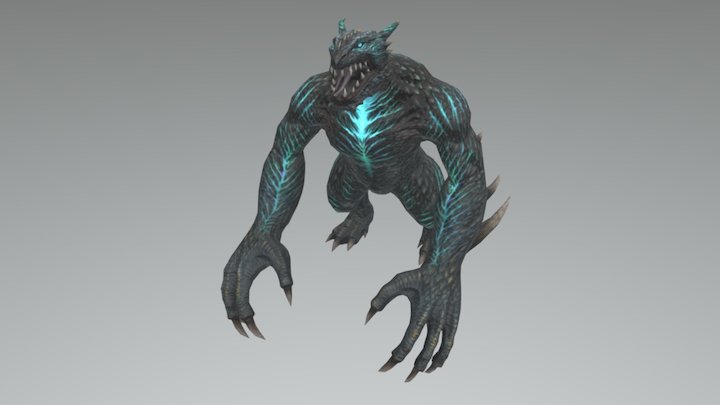 Lizard Man 3D Model