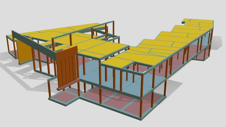 Vivienda Quesada Brandt 3D Model