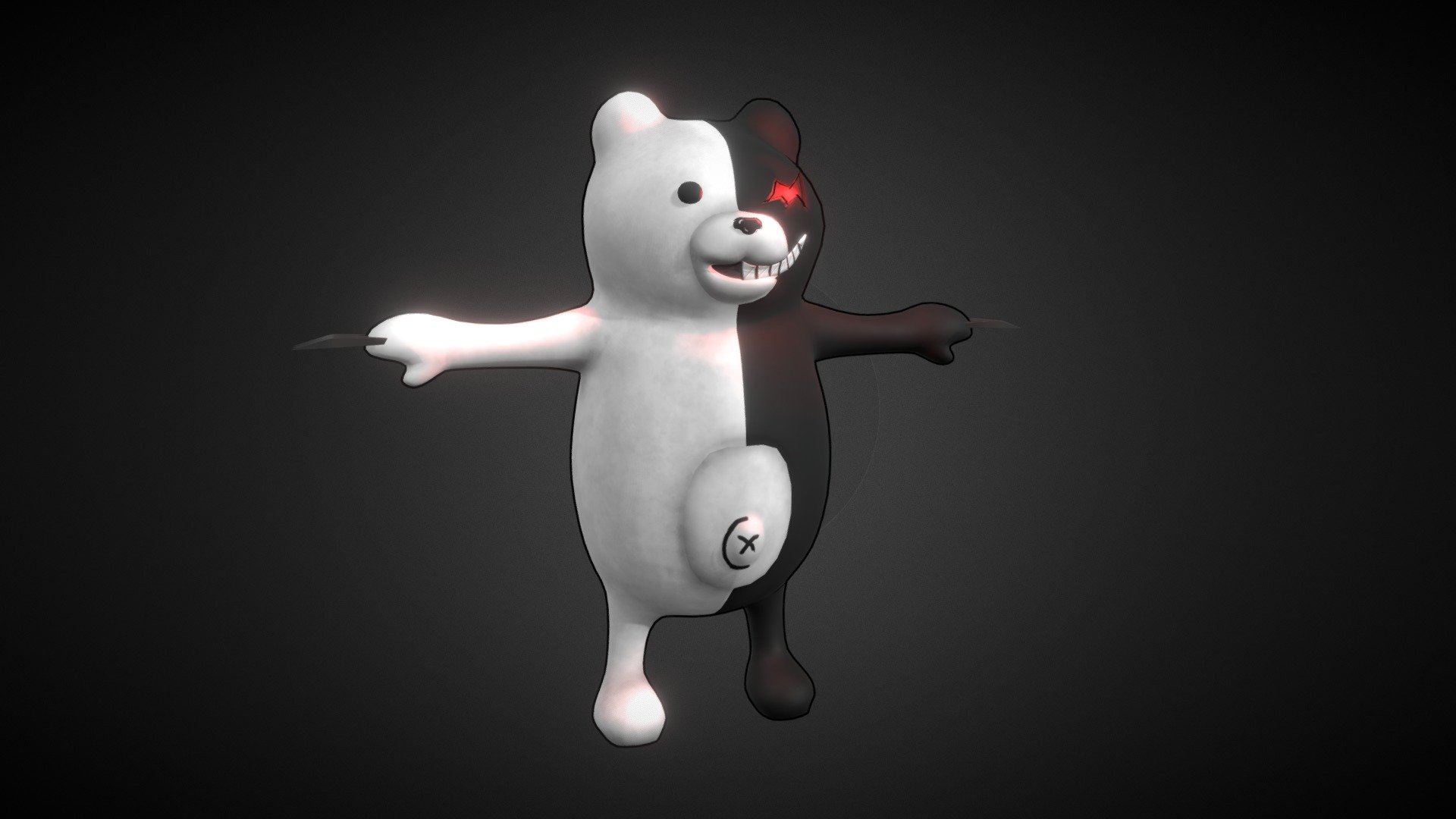 Monokuma D Model By Selkynae A Sketchfab