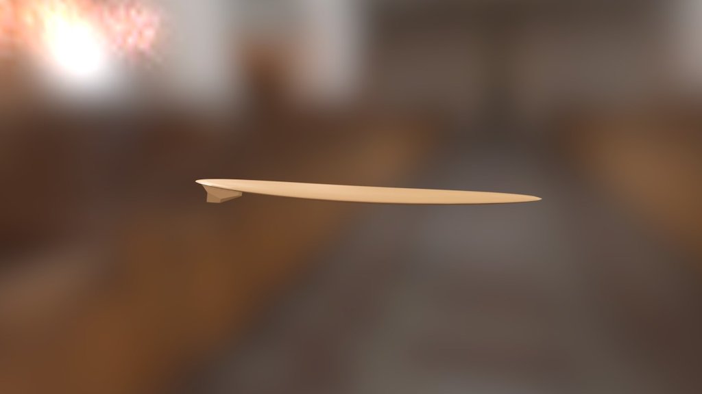 Surfboard - Laminated wood — Sketchfab embed 3D viewer