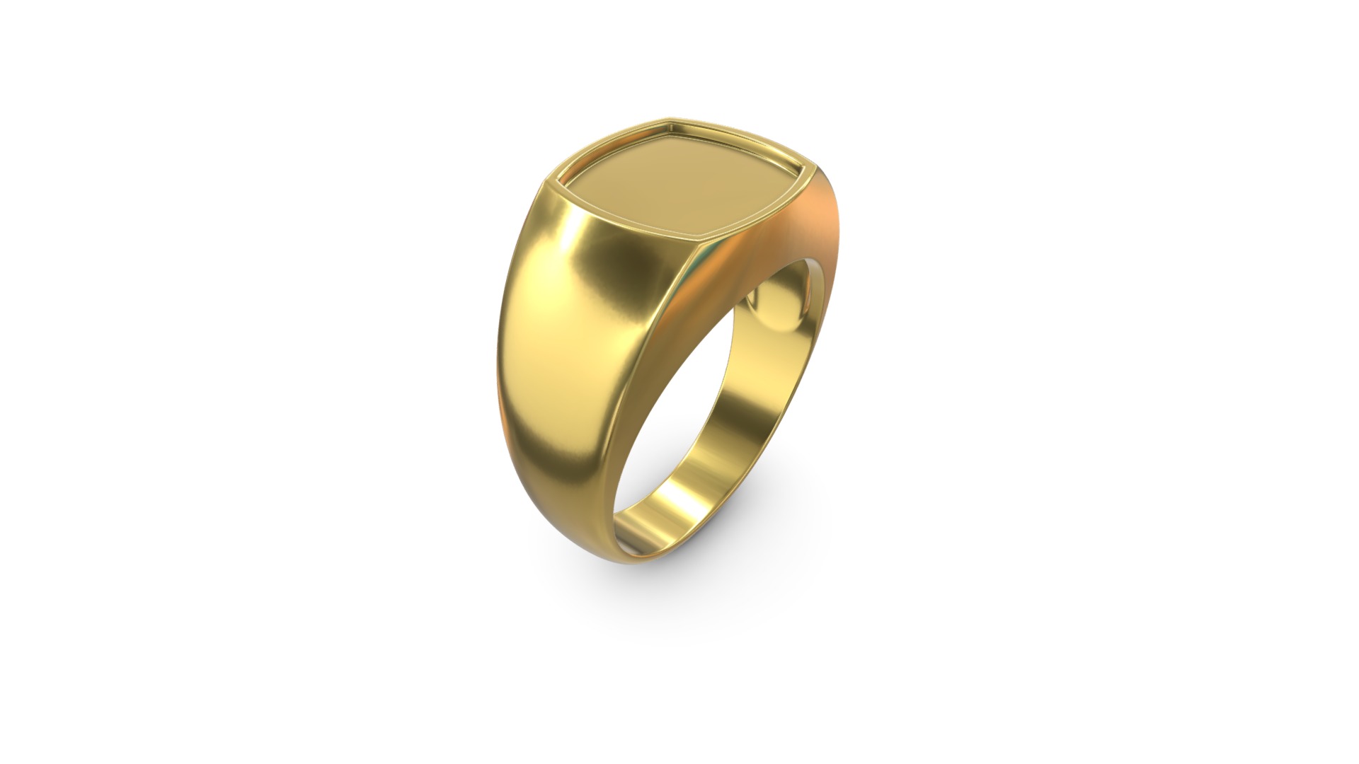 3D model Base Ring - This is a 3D model of the Base Ring. The 3D model is about a gold ring with a diamond.