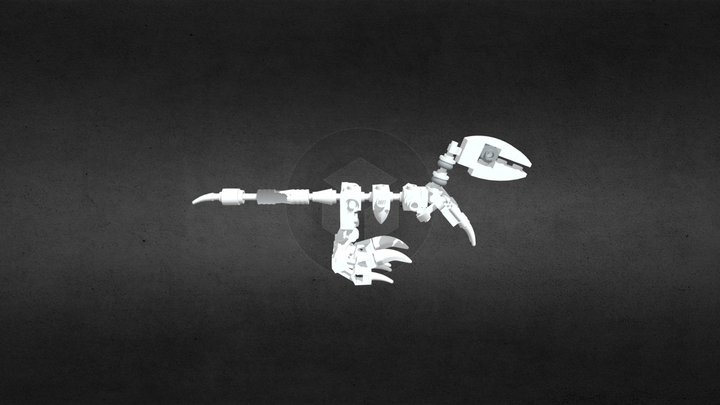 Lego Jurassic World the Game - Raptor Fossil 3D Model