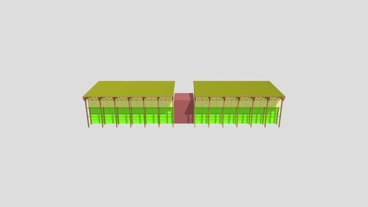 COBERTURA - ARQUIBANCADA DE ESTADIO 3D Model